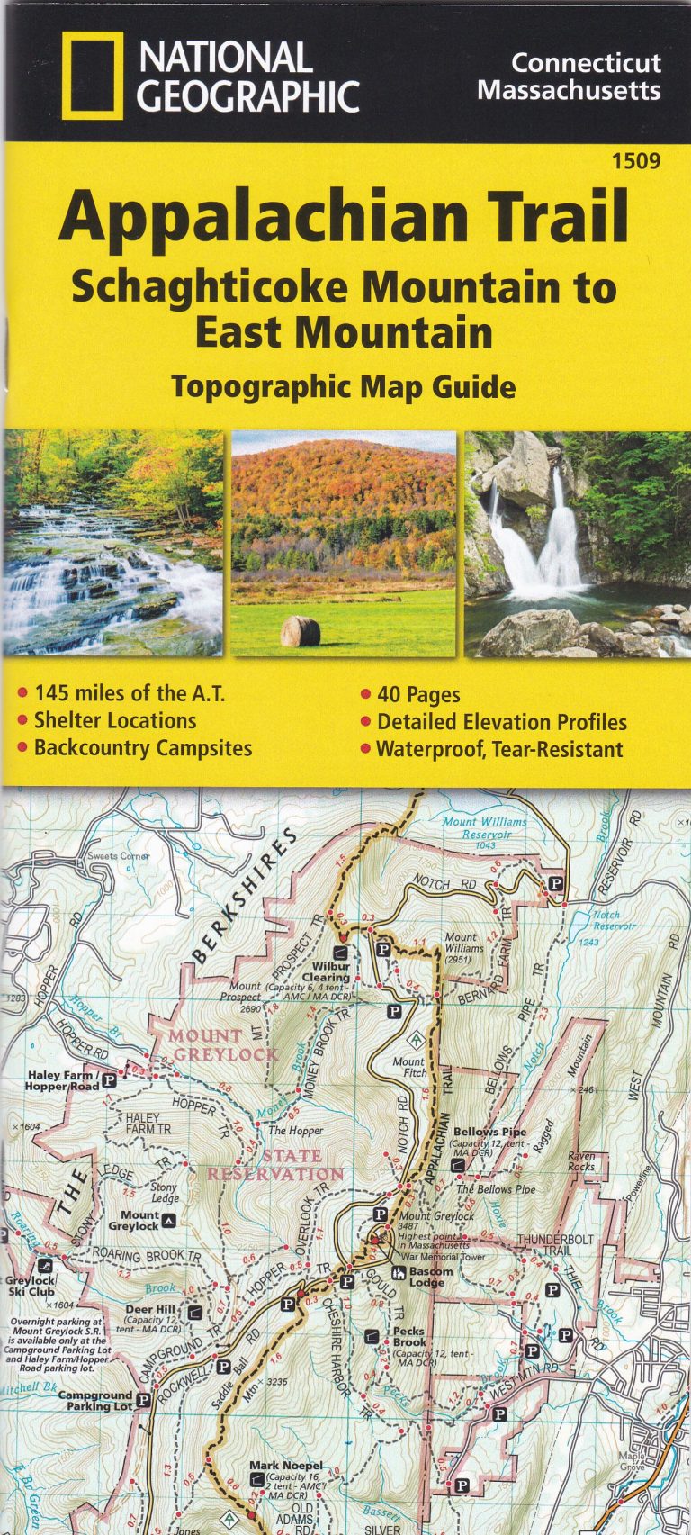 National Geographic Appalachian Trail Map  Highpoint Distribution